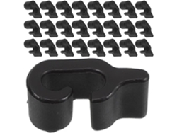 Conectores Jaula Plástico Negro Paquete 48 Clips Fijación Modulares Organizadores Cúbicos Paneles Malla