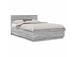 Maison Exclusive - Estructura De Cama Con Cabecera Gris Sonoma 150 X 200 Cm