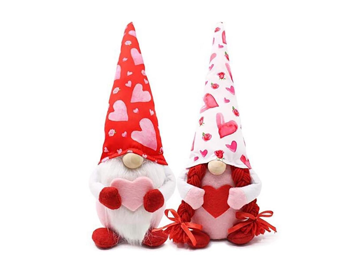 2 Muñecos De Peluche De Enanos Para El Día De San Valentín, Regalo Sin Rostro Para Pareja, Decoración De Mesa.