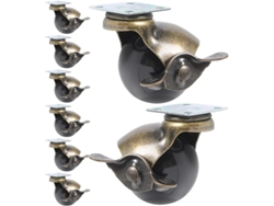 Ruedas Ruedas 8piezas Muebles Freno Giratorias Grados