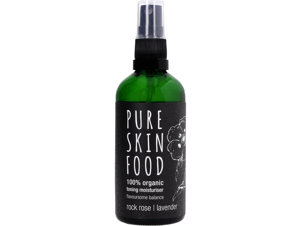 Tónico de Limpieza PURE SKIN FOOD Crema hidratante de lavanda Rock Rose (50 ml)