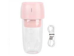 MEOIRUERY Exprimidor de Frutas Eléctrico USB Portátil, Batidora de Mano, Vaso Mezclador para Hogar