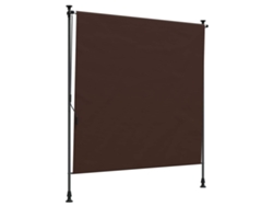 Vidaxl Cortina De Rodillo Exterior Marrón 150 X 270 Cm