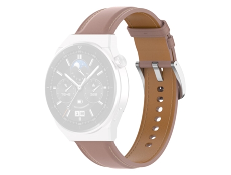 Correa de piel auténtica para Samsung Galaxy Watch 5 40mm/44mm/Watch 5 Pro 45mm/Watch4 40mm/44mm/Watch4 Classic 42mm - marrón claro