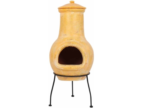 Redfire Chimenea Tampico arcilla amarilla 31x31x68 cm