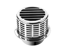 Extractor de aire de acero inoxidable 304 resistente a la intemperie, rejilla de ventilación redonda, cubierta de tubo de escape, campana de columna 304 de 190 mm