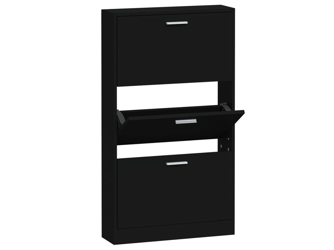 Zapatero 59x17x108 cm Derivados de Madera Negro MAISON EXCLUSIVE