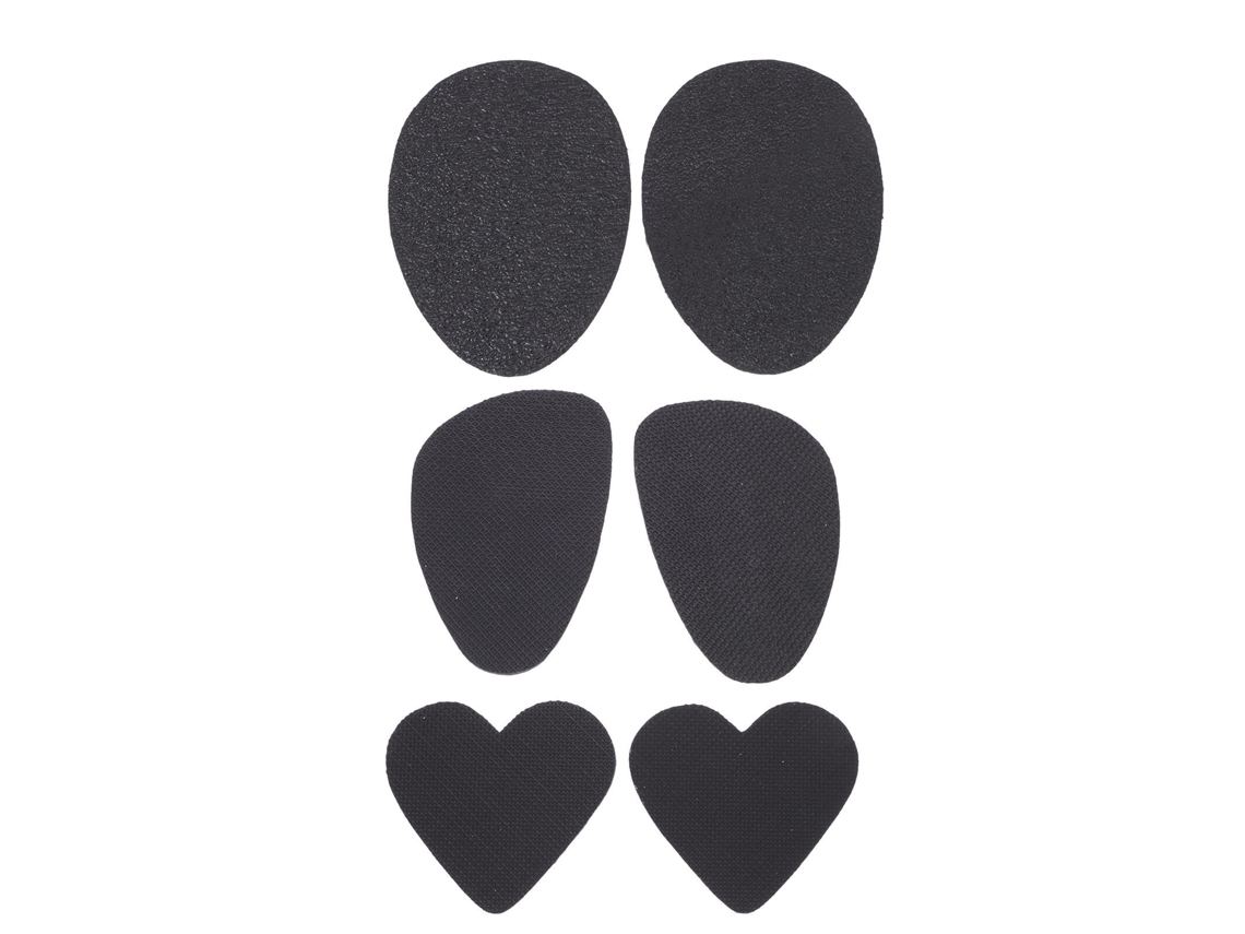 Hokarua - Plantillas Antideslizantes (3 Pares), Almohadillas Protectoras Antideslizantes Para Suela, Calzado (negro)