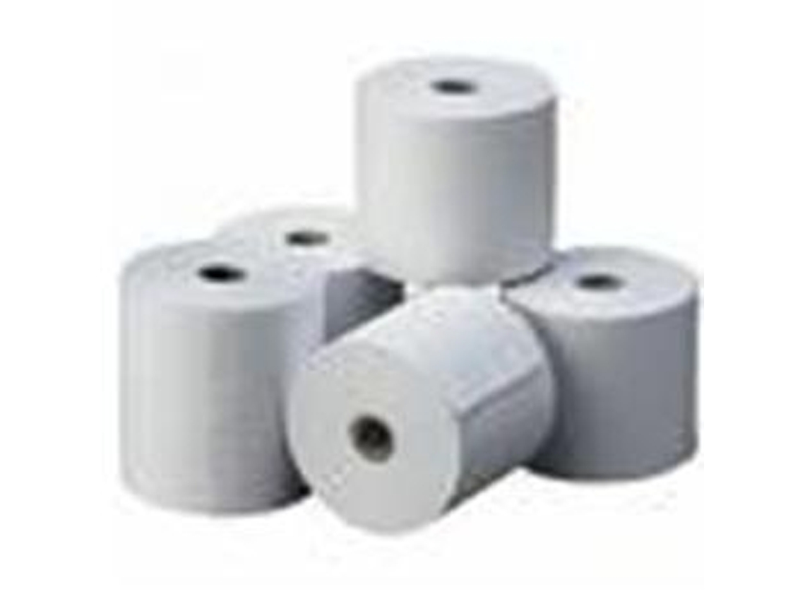 Rollo de papel para impresora de tickets de matriz de puntos con copiadora, 76 mm x 65 cm, no térmico