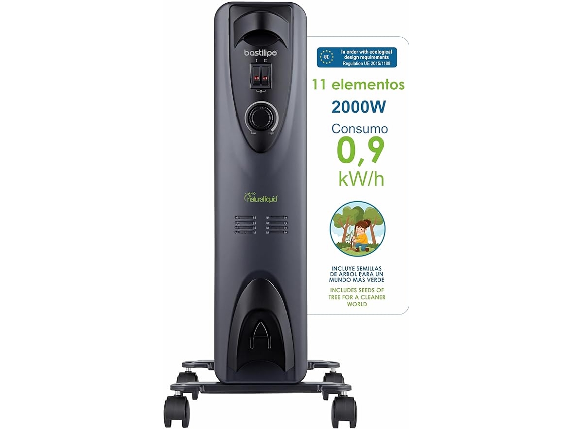 Radiador BASTILIPO Rc-Ecofluid-11 Compacto (2000 W)