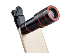 Lente Telescópio Universal Clip-on 12x Zoom Hd Para Câmera De Celular Iphone E Outros Modelos