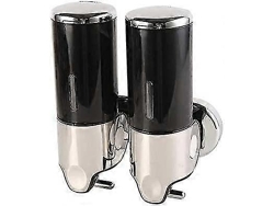 Dispensador de jabón doble de pared para champú, acondicionador, gel de ducha, loción y jabón de baño The Rosewell