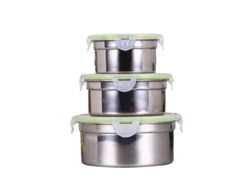 3 Piezas De Cajón Para Verduras De Acero Inoxidable