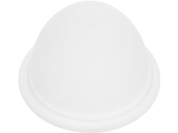 Lámpara Colgante De Cristal Blanco E27 Con Superficie Lisa Y Forma Única, Adecuada Para Una Cafetería U Oficina Moderna.
