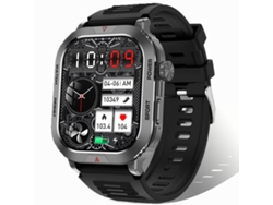 (negro) Reloj Inteligente Para Hombre Con Llamadas Bluetooth, Monitoreo De Frecuencia Cardíaca Y Funciones De Podómetro.
