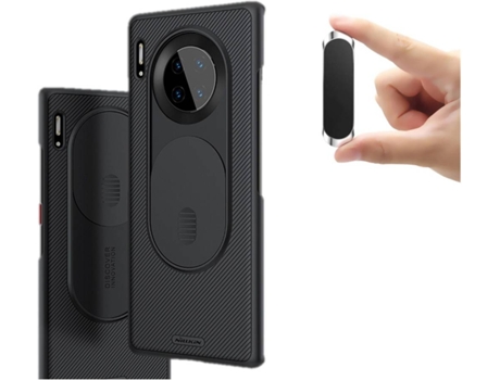 Carcasa y Soporte Huawei Mate 30 Pro Camshield Nillkin (Negro)