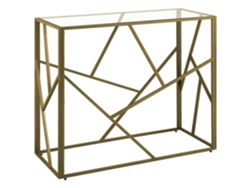Aparador de estilo glamuroso BELIANI Orland de Vidrio Dorado 100x40x85