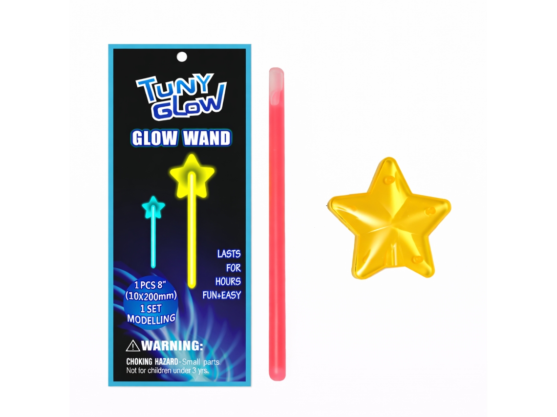 Bastão Estrela Brilhante Bk Ygb008 Multicores