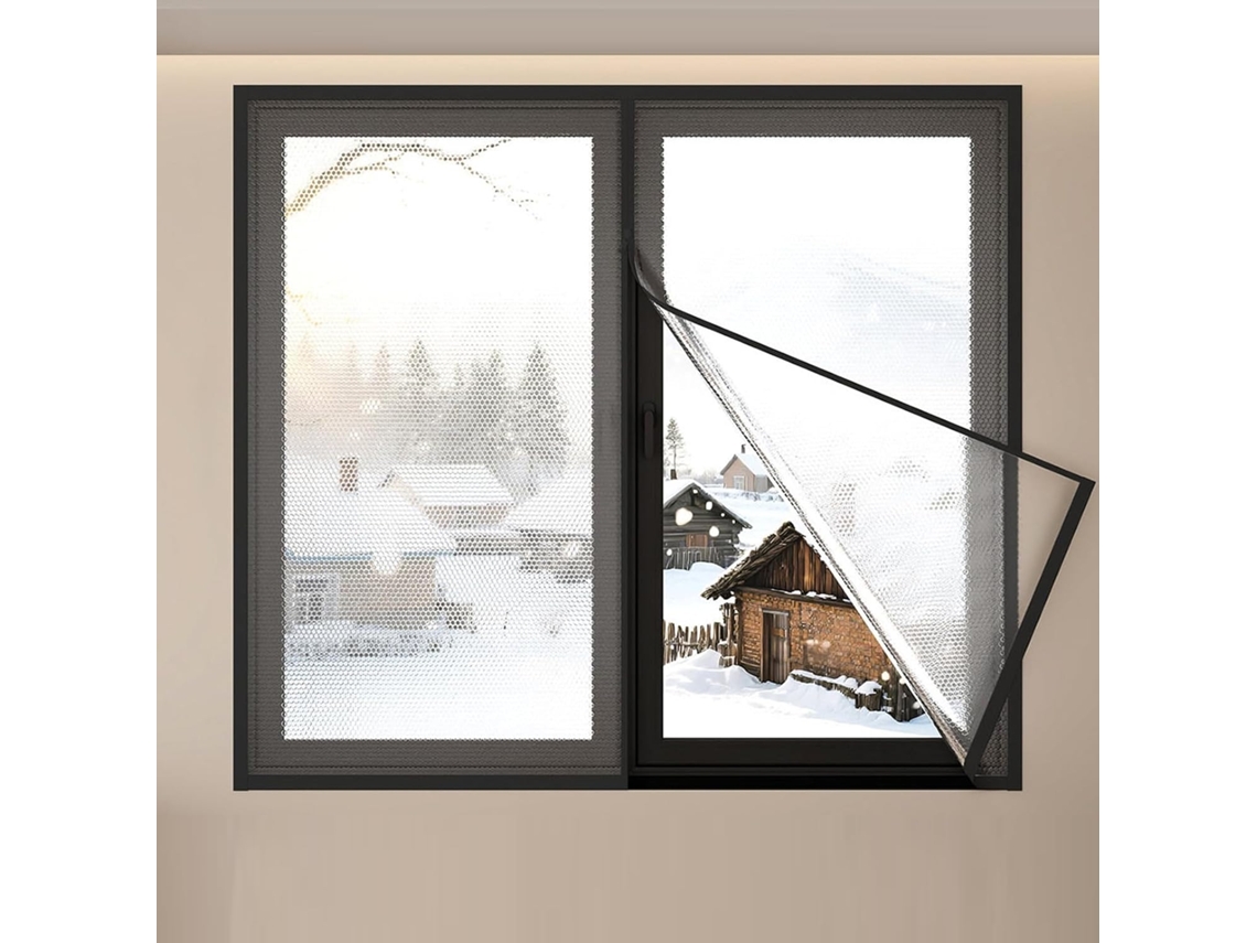 Kits De Aislamiento Reutilizables Para Ventanas, Lámina Aislante Ventanas Contra El Frío Y Calor, Térmica F...