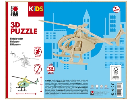 Puzzle MARABU 0317000000003 Puzle 3D 32 pieza(s) Vehículos