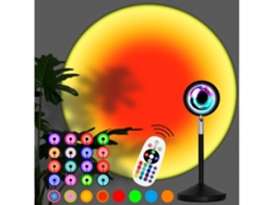 Lámpara Sunset, 16 Colores Cambiando Modo Fade Con Puerto Usb, Luz Nocturna De Varios Colores Gusshious