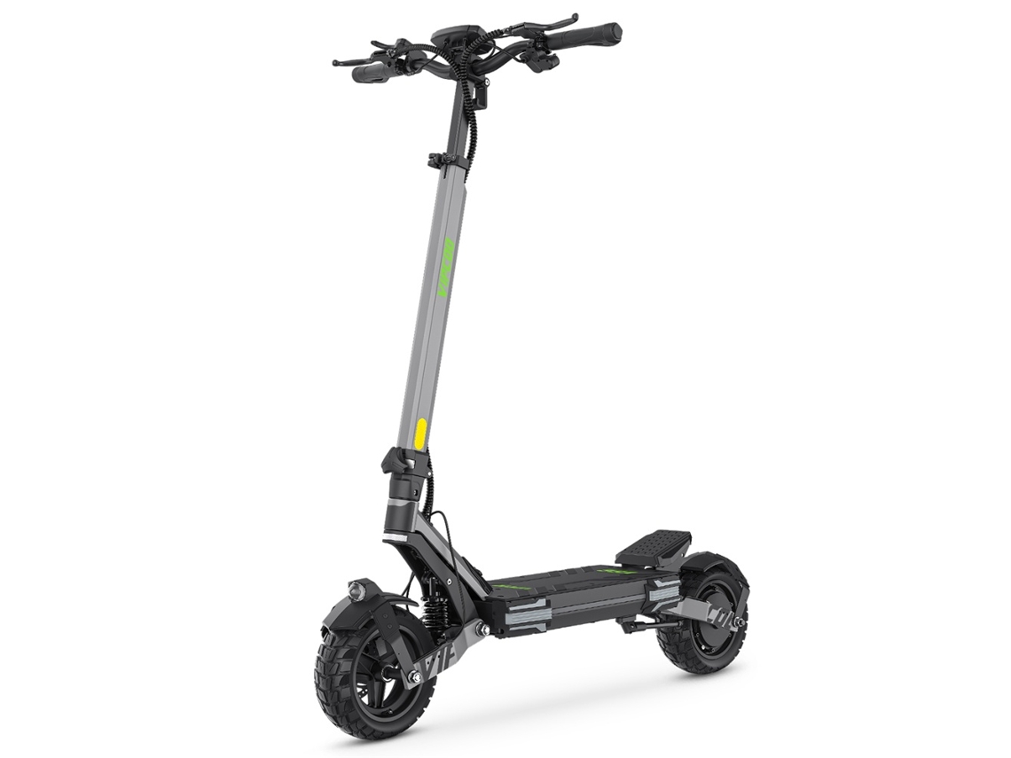 Patinete eléctrico plegable Vipcoo VS6 con NFC, 1000W, 48V, 18,2Ah, 10'', Velocidad máxima de 50km/h, Autonomía máxima de 55km, Suspensión delantera y trasera