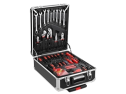 Kit de herramientas, juego de 800 piezas, caja de herramientas móvil organizada, color negro.