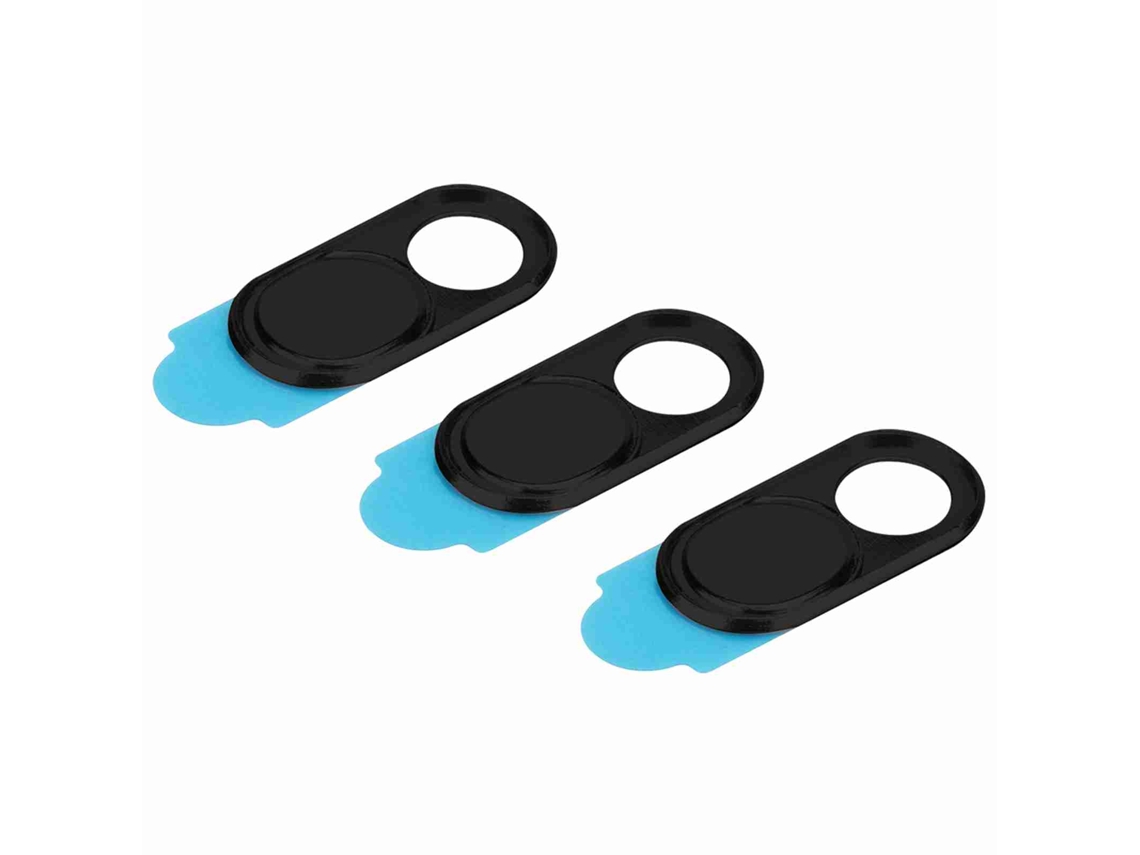Aetheria 3 tapas metálicas para lentes de cámara, protector de privacidad adhesivo para webcam para smartphones y tabletas (plateado)