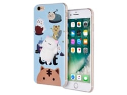 Cute Soft Decompression Toy Phone Case For Iphone 6s Plus White Cat
