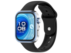 Bracelete Para Huawei Watch Fit 4 / Fit 4 Pro / Fit 3 - Silicone - Fecho Invertido Preta