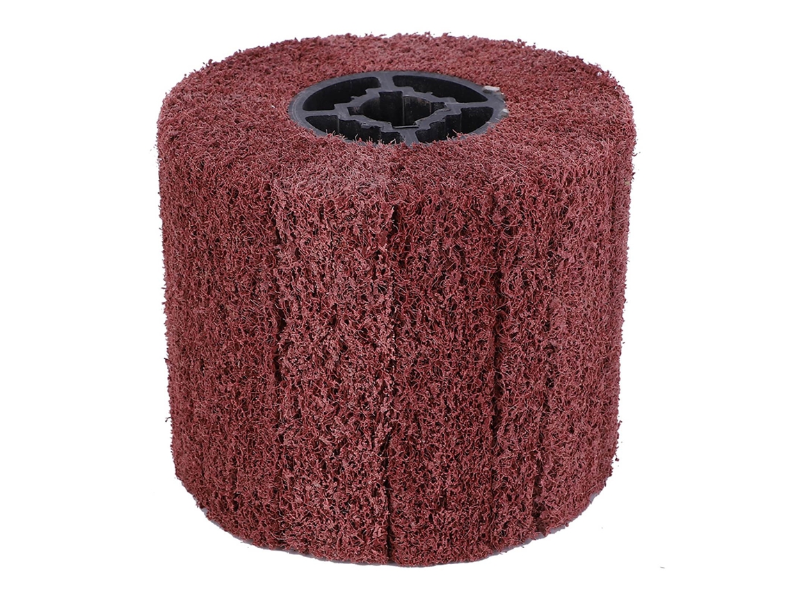 Disco De Pulido Con Tambor De Alambre, Núcleo De Goma Para Bruñido, Grano 120, Para Acero Inoxidable, Aluminio Y Hierro.