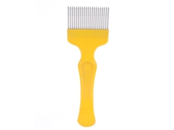 Tenedor Para Tapar Panales, 21 Puntas, Acero Inoxidable, Antideslizante, Herramienta De Apicultura, Amarillo