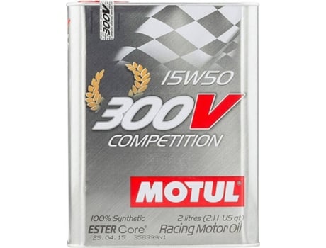 Aceite de Motor MOTUL 300V 15W50 (Aceite - 25 x 15 x 6 cm)