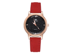 Reloj De Pulsera De Moda Para Mujer Con Correa De Pu, Esfera Redonda Y Movimiento De Cuarzo.