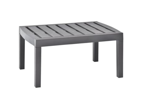 MAISON EXCLUSIVE Mesa de jardín de plástico moca 78x55x38 cm