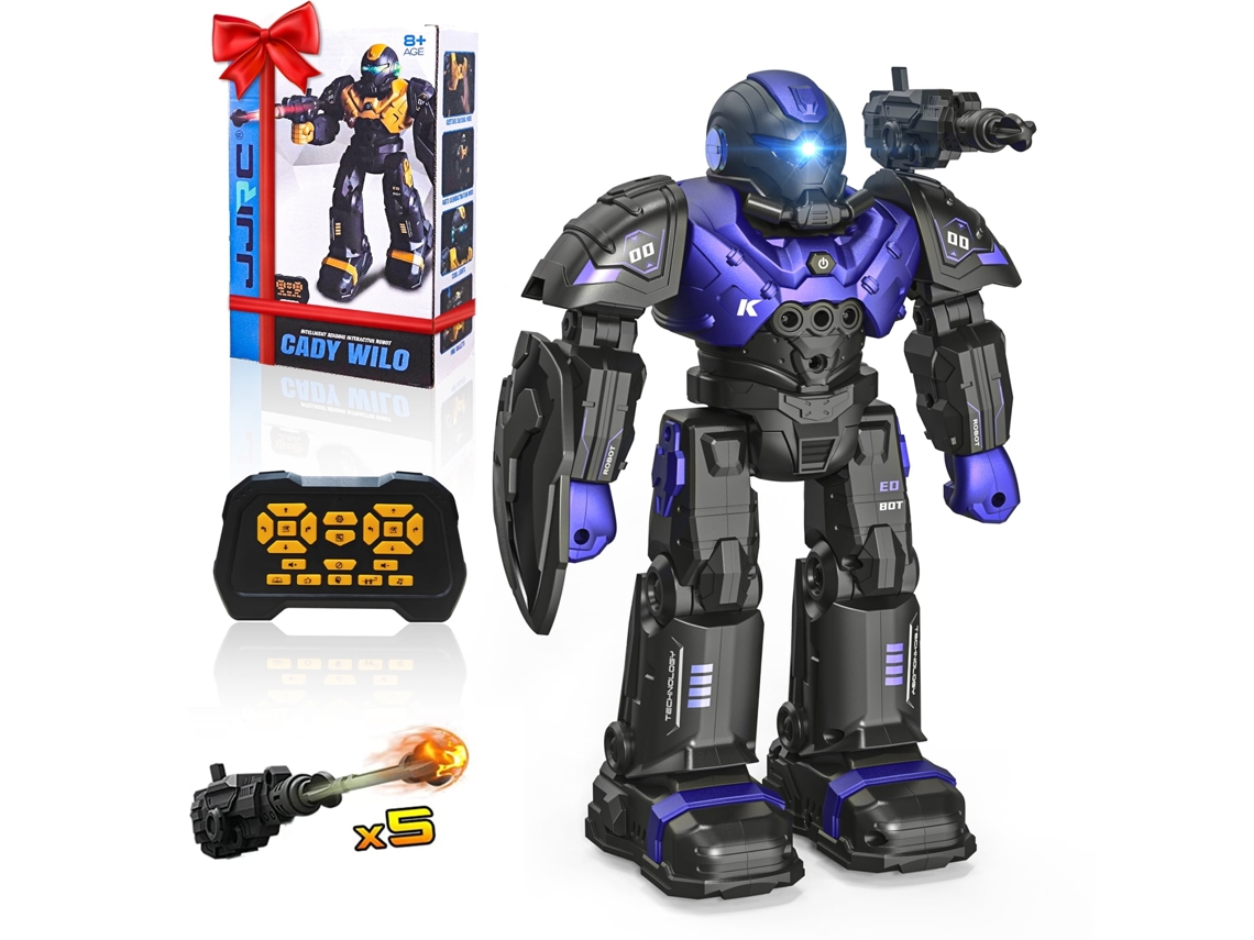 Rc Robot Toys Recargable Smart Robot Toys Con Control Remoto Hablando Robot Bailando Púrpura Gertiz