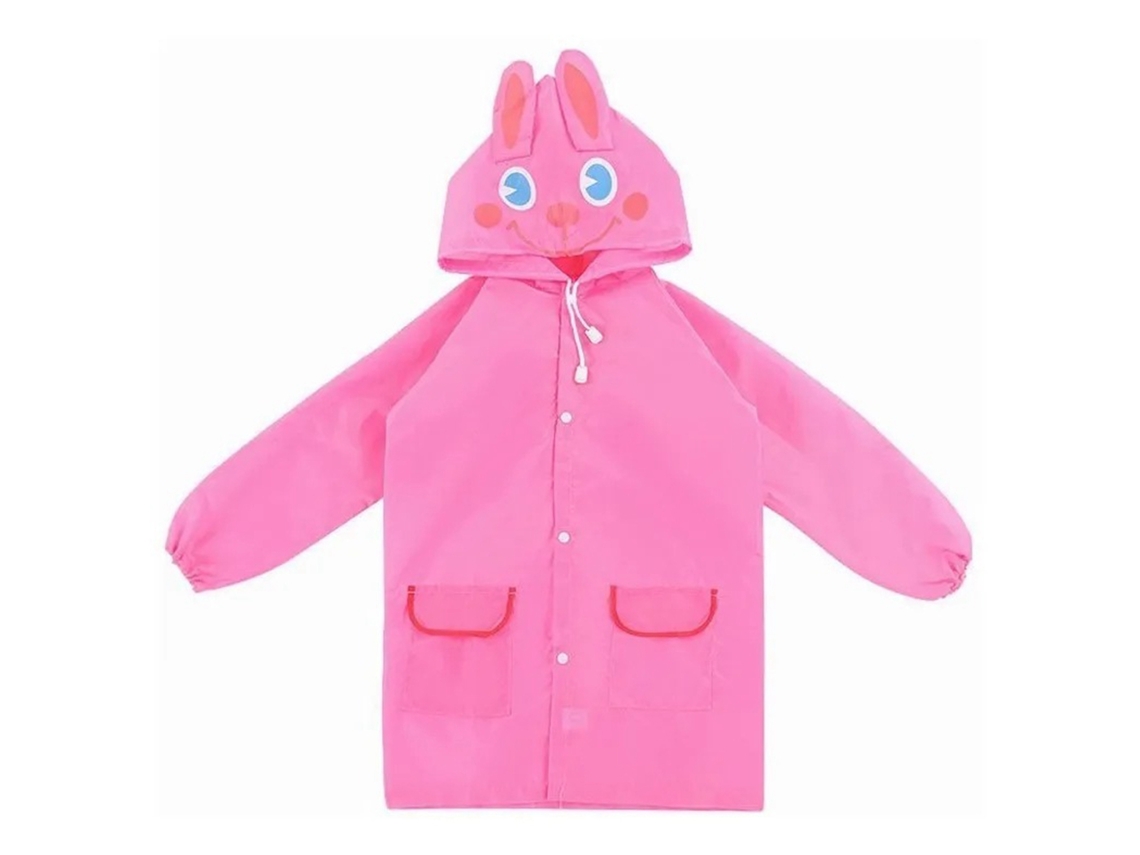 Chaqueta Impermeable Para Niños/niñas, Muñeco/muñeca, Conejo Rosa, 90-130 Cm, Lindo Dibujo Animado