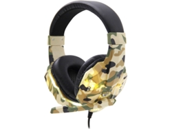 Auriculares Gaming con Cable ANSELF V7246Cay (On Ear - Amarillo)