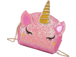 Bolsa De Ombro Ciieeo Rosa Em Couro Pu Para Meninas, Com Fecho De Zíper, Bolsa De Corrente Criativa E Prática.