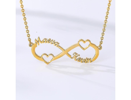 Collar de amor infinito personalizado para mujeres COLLETO DE CARGE DE CARTA DE CARTA CONSEJO DEL CARTA DE CARTA