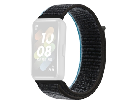 Correa de nailon ajustable cierre de lazo para Huawei Band 7 - carbón