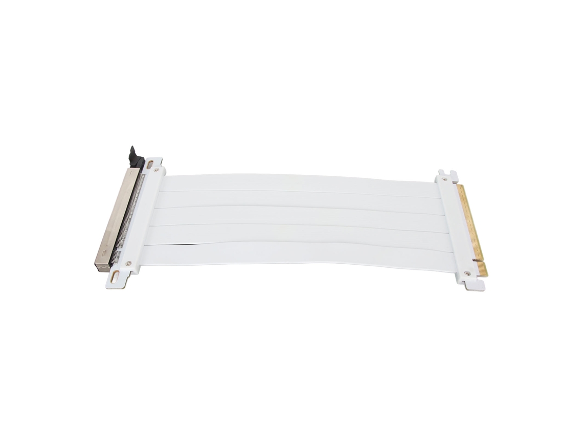Cable Elevador Pcie 4.0 X16 Flexible De 180 Grados Para Tarjeta Gráfica, 40 Cm, Blanco