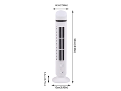 Ventilador Usb Sin Aspas - Blanco 40x11x11cm