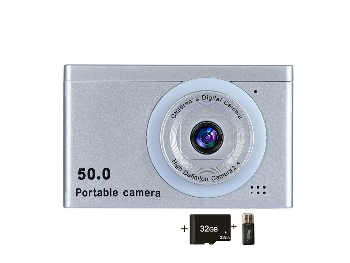 Cámara digital compacta 4K HD, pantalla de 24 pulgadas, peso ligero, 32 g de capacidad, Yizhood