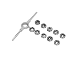 Kit De 10 Terrajas Métricas Para Rodamientos De Acero Con Chaveta, Herramientas Para Reparación De Roscas Macho.