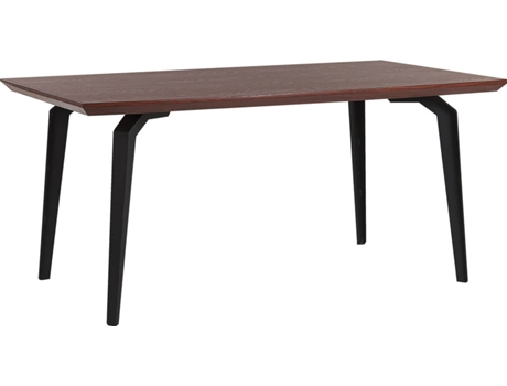 Mesa de comedor madera oscura/negro 160 x 90 cm BELIANI Amares