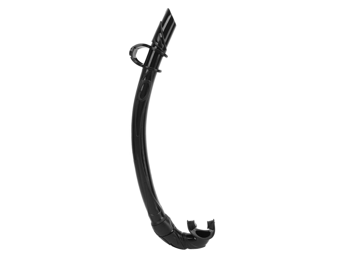 Tubo De Snorkel De Pvc Para Buceo Con Boquilla Cómoda Para Facilitar La Respiración, Apnea, Negro.