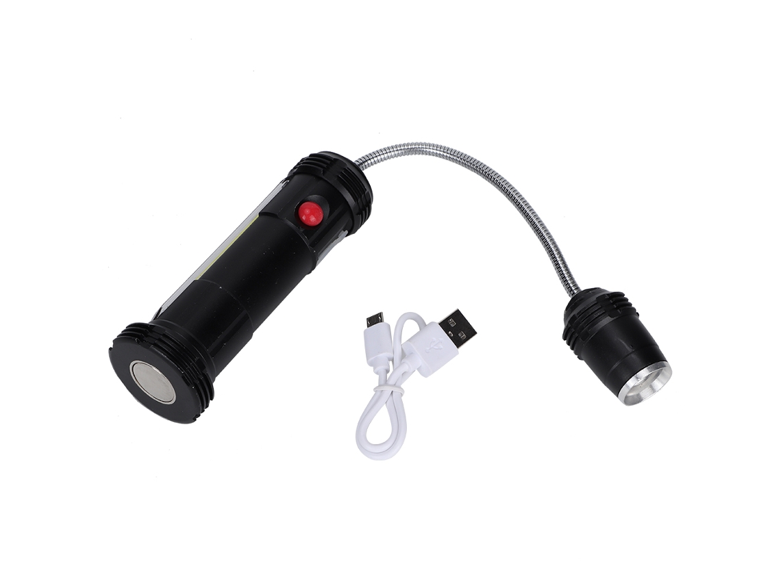 2026-luz De Trabajo Led Cob Con Usb Y Imán Fuerte Linterna Emergencia Camping Interior Exterior E39