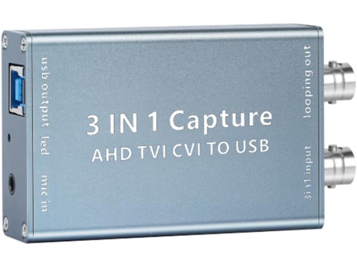 Caja De La Tarjeta De Captura De Vídeo Ahd Tvi Cvi A Usb 3.0 1080p 60fps