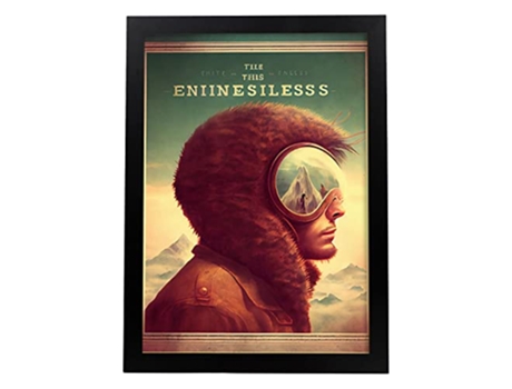NACNIC Poster Explorador de Montaña En Estilo Surrealismo Cinematográfico Ilustraciones y Grabados de Historieta Abstracta y Artística A3